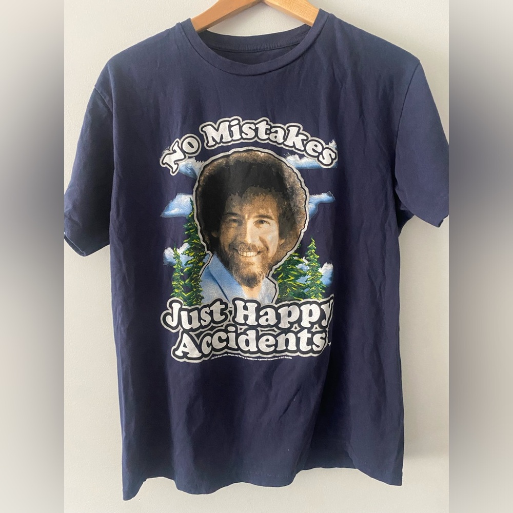 Bob Ross “No Mistakes Just Happy Accidents” Tee